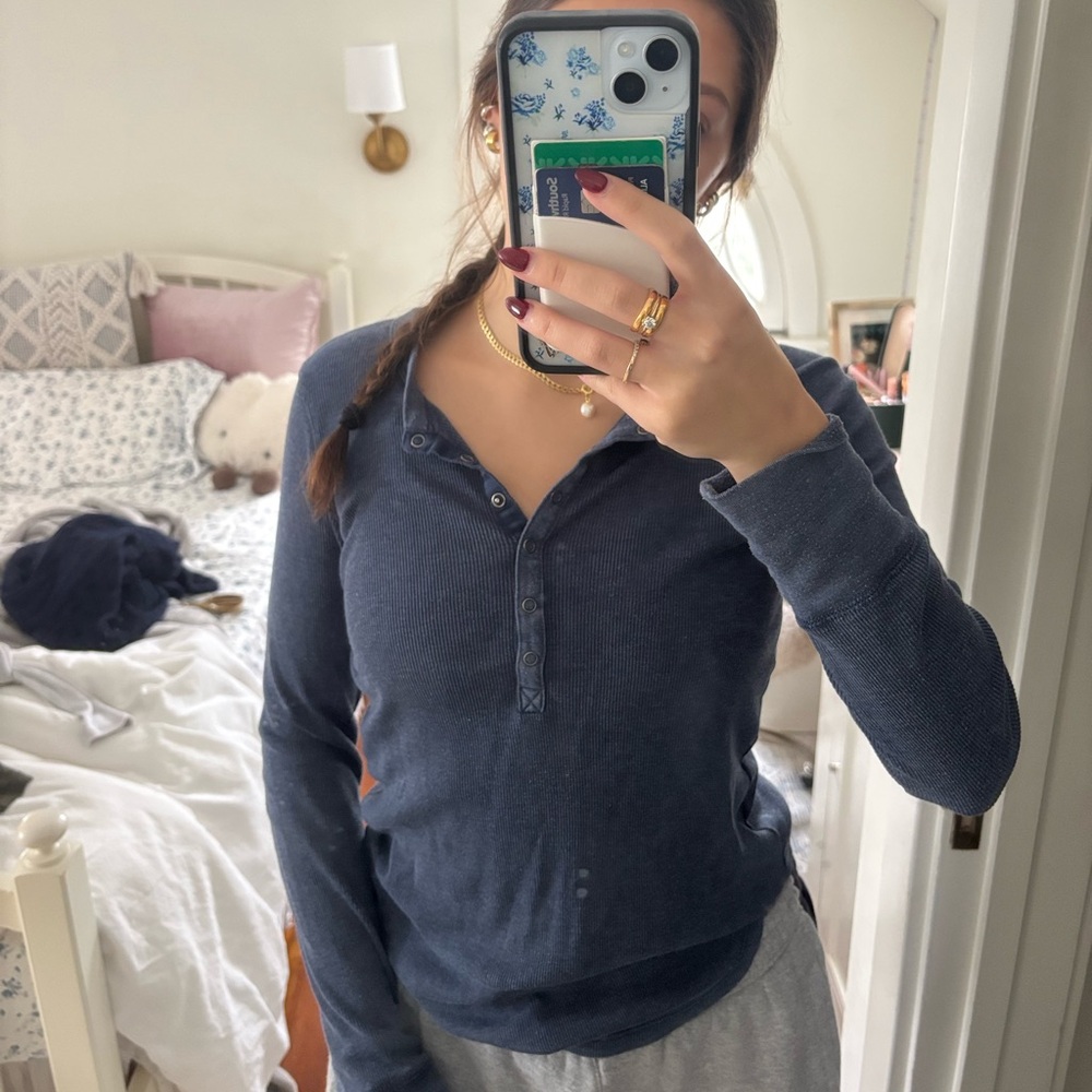 Aerie blue long sleeve